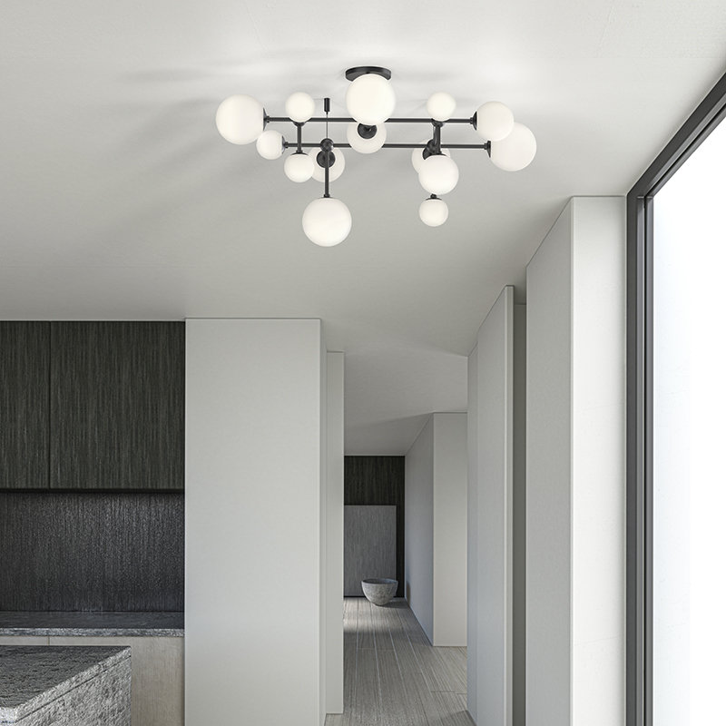 Sabon™ 5 - Light LED Flush Mount, Satin Nickel