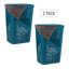  Panier à linge mince 60 L, panier à linge, couvercle, ventilé, plastique, L 17,25 po x l 13,75 po x H 23,5 po, paquet de 2-73407850