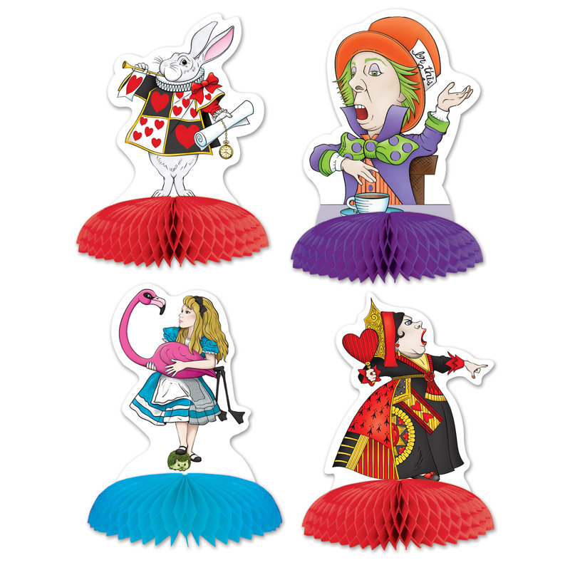 Mini-centres de table Alice au pays des merveilles