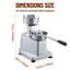 FXSGER Metal Burger Maker