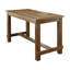 Ensemble de table et de chaises à hauteur de bar 5 pièces Bega, ivoire, bois massif-111450538