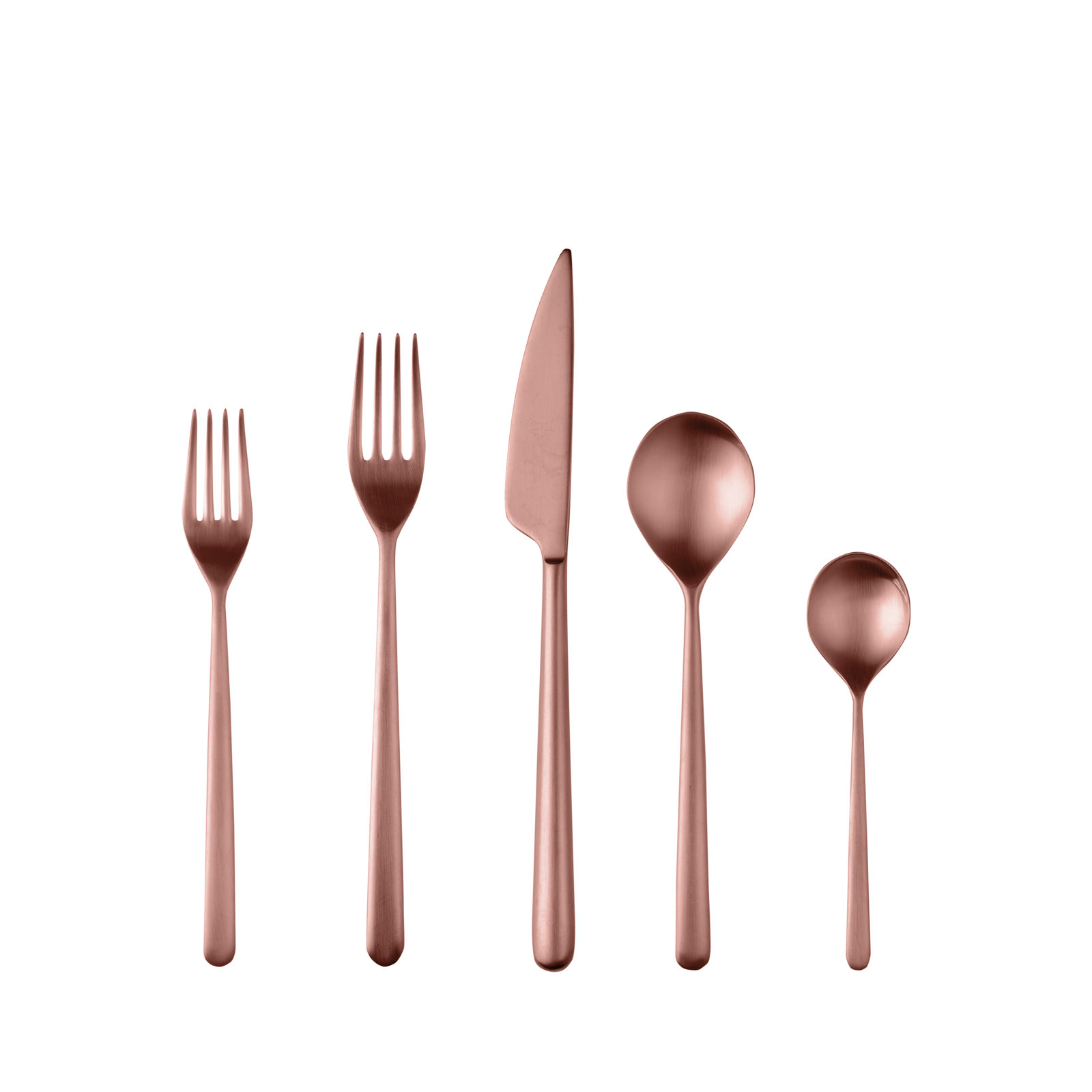 Linea Stainless Steel Flatware - Set of 20, Ice Bronze