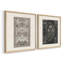 «Abstract Vintage», impression giclée encadrée - ensemble de 2-158017692-158017699