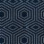Tapis géométrique bleu en polypropylène tissé à la machine Kamarre-87941097