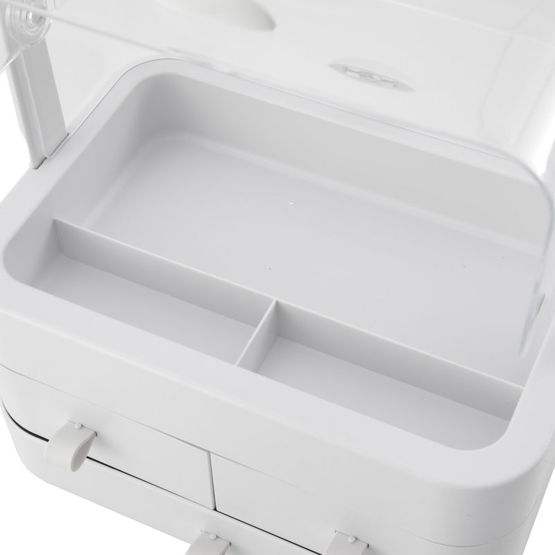 Livernois Plastic 3 Compartment Makeup Organiser