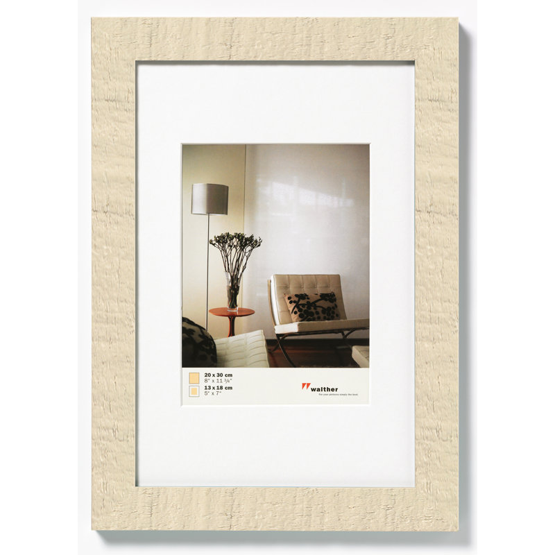 Home Solid Wood Single Picture Frame, Cream white, 70cm H x 50cm W