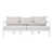 Beige Cushion/White Frame
