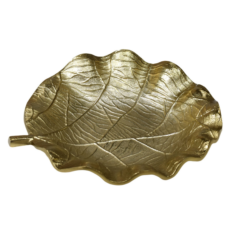 Red Barrel Studio® Aluminum Tray, Gold