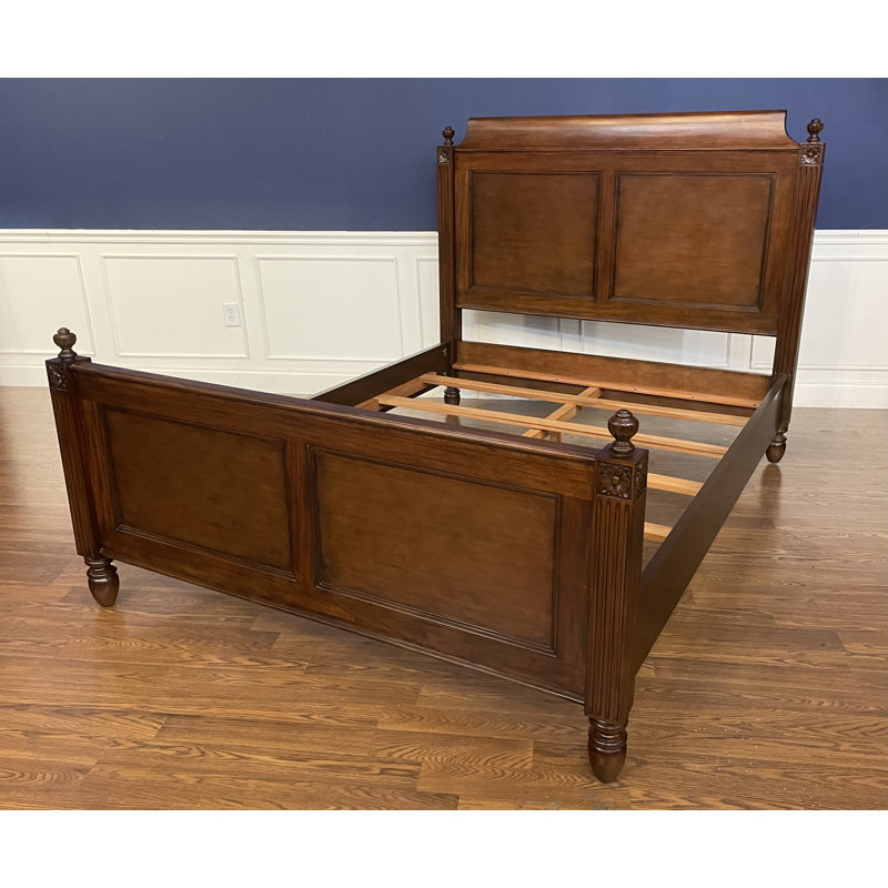 Louis XVI Solid Wood Standard Bed, Queen