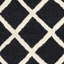 Tapis noir / blanc en laine touffeté à la main Sanyla-1627703374