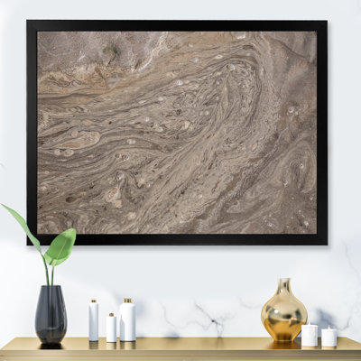 «Curved Lines In The Sand On The Beach», reproduction d'art nautique et côtier sur toile
