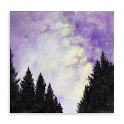 Purple Starry Sky Tablecloth | Indoor Outdoor Home Decor