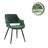 Shelton Velvet Dining Chair with Metal Legs-1594125535