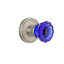 Classic Rosette with Crystal Cobalt Door Knob-1542535246-1542535240