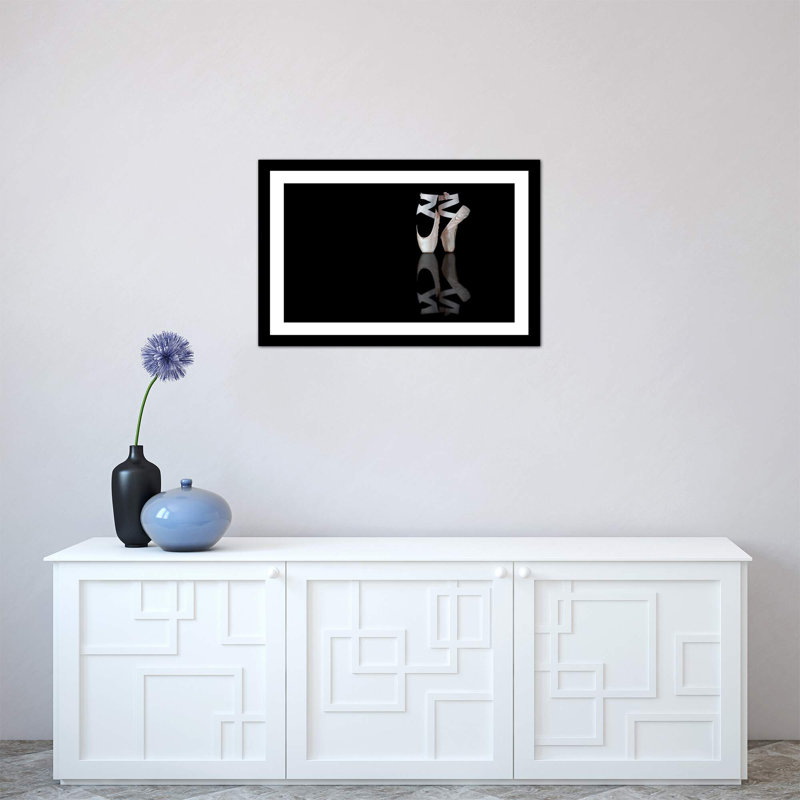 " Ballet " by Pauline Pentony, 16" H x 24" W x 1" D, Black Framed Paper