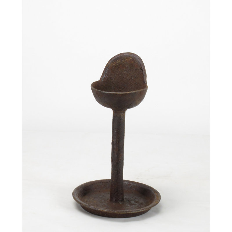 8.3'' H Iron Tabletop Candlestick