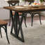 Metal Base Dining Table-1726927315