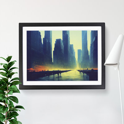 New York Skyline Concept - Single Picture Frame Print