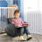 Sofa Rocking Chair With Side Pocket, PU Leather Toddler Armchair For  Grey
