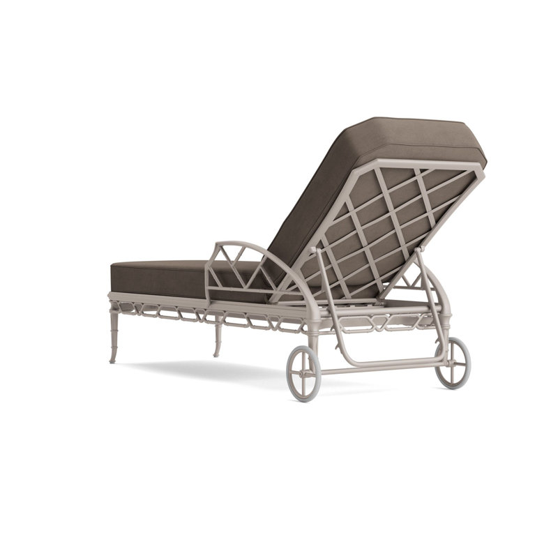 Calcutta Outdoor Chaise Lounge, Dove Smooth, Fusion Moccasian