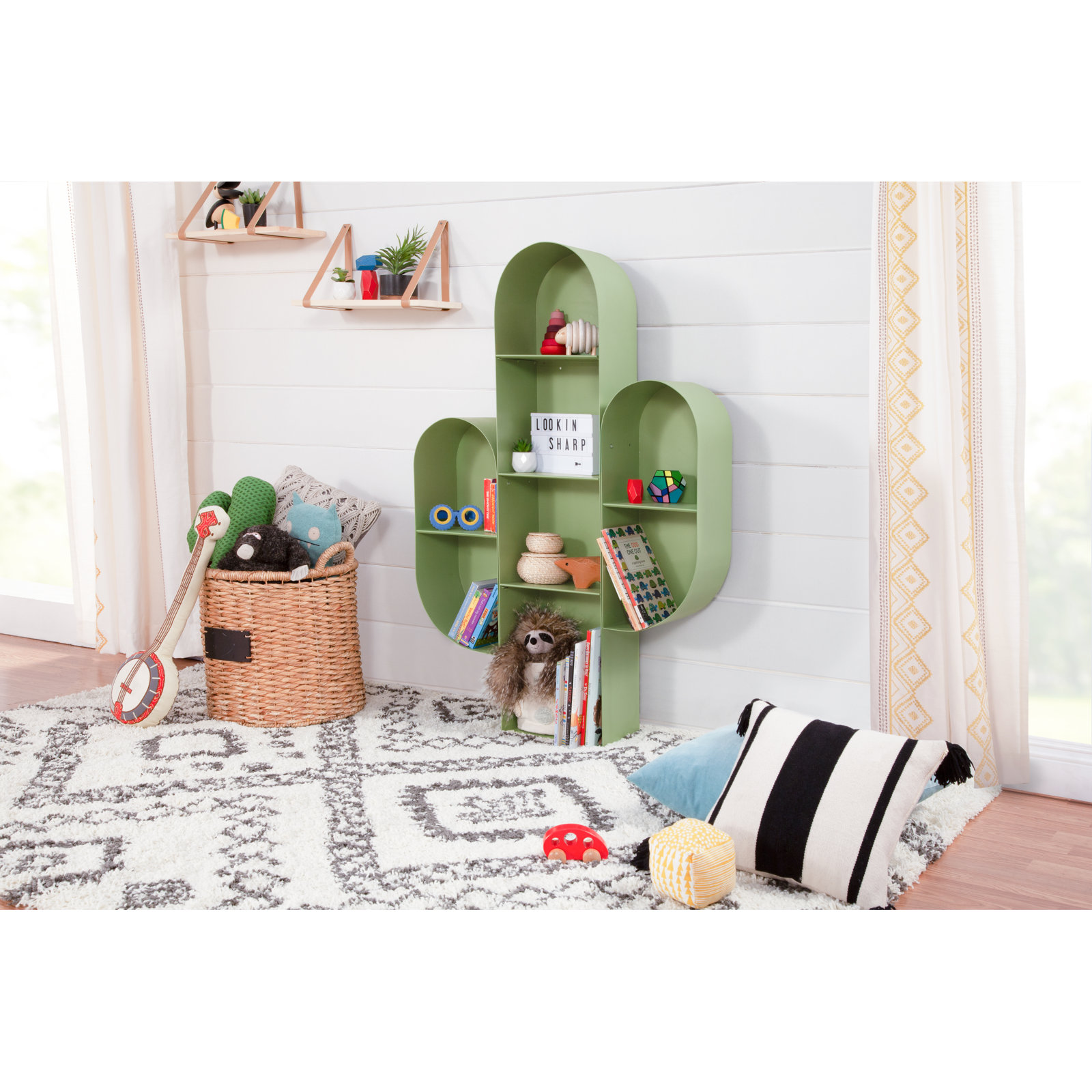 Cactus Chip-Resistant Tree Bookcase