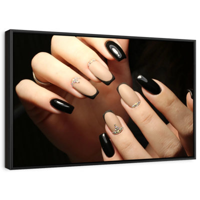 " Classy Neutral Nails Wall Art "