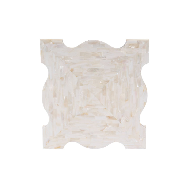 Trouvé End Table, White Kabebe