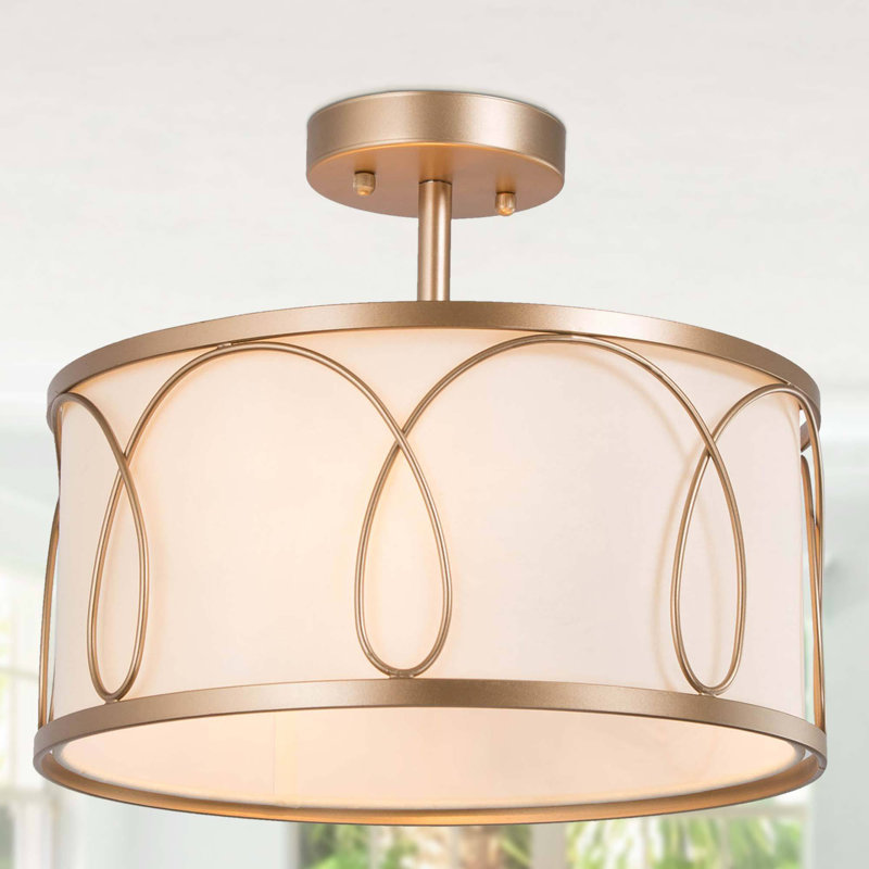 Plafonnier cylindrique semi-encastré 3 lumières Azie