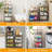 5 Tier Fruit and Vegetable Basket for Kitchen with Wheels | Stackable Fruit Vegetable Storage Baskets
