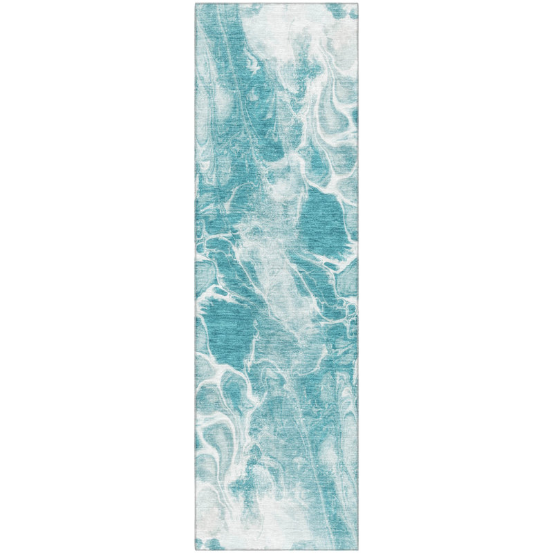 Premium Machine Washable Ralston AMF1936 Abstract Rug, Runner 2'3" x 7'6"