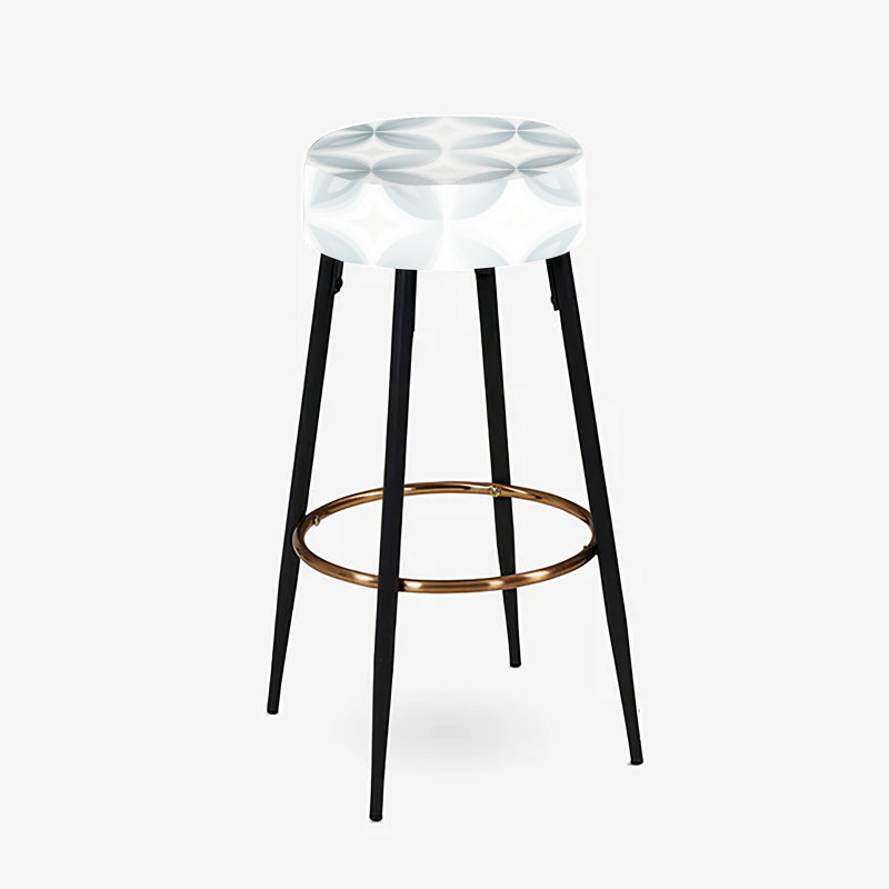 Soft Monochrome - Damask Bar Stools Set Of 2