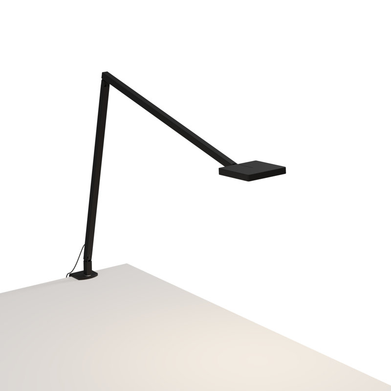 Lampe de bureau avec pince de bureau Foccacia, Noir mat