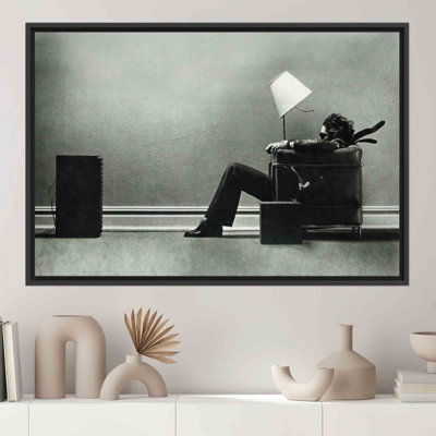 Maxell Trendy Large Canvas Print for Boy's Room - Modern Framed Wall Art & Home Decor