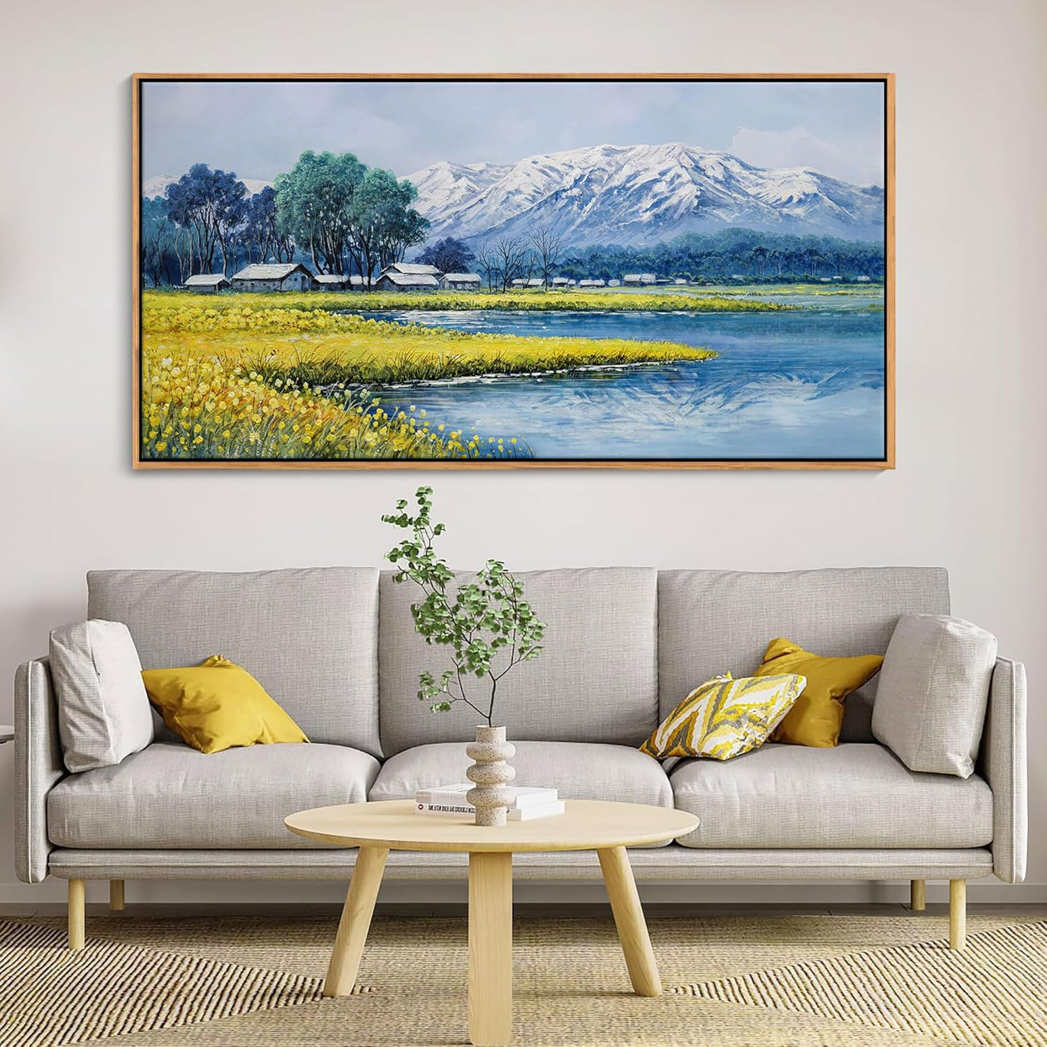 Loon Peak® Landscape Wall Art - Mountain Nature Canvas Artwork For ...