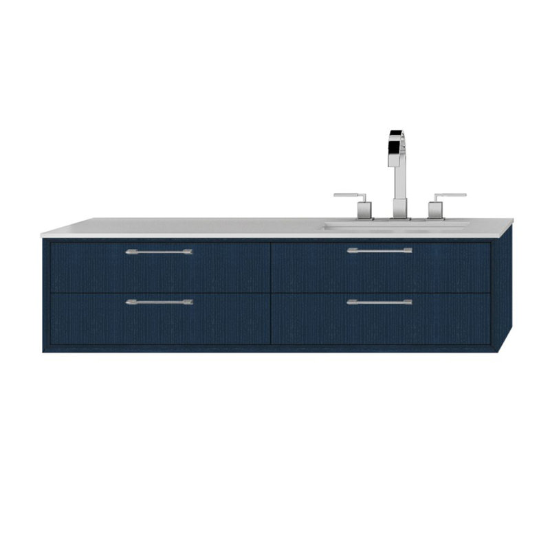 Gemelli 47.75'' W Single Bathroom Vanity Base, Horizon Blue