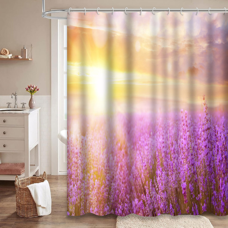 Rideau de douche Lavender, L 72 po x l 72 po