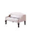 Repose-pieds avec rangement 21 pouces beige