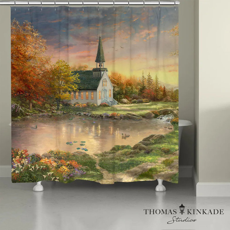 Rideau de douche Thomas Kinkade, H 71 po x l 72 po