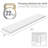  35" Long Floating Shelves with Invisible Mounting - Set of 2, White-654864804-648025865
