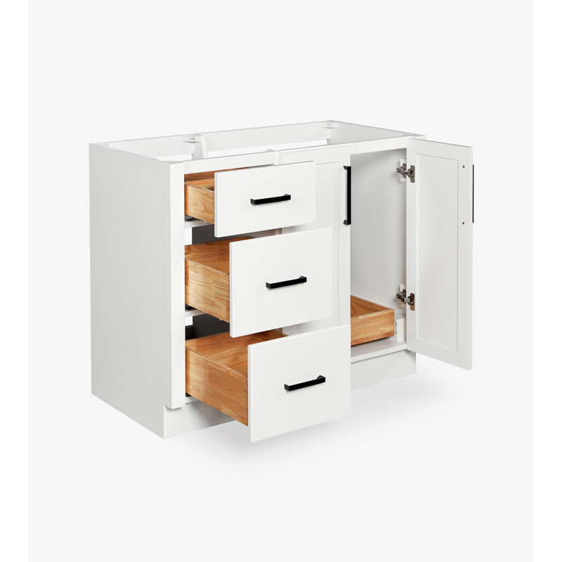   Base de meuble-lavabo simple 42 po Loren, White