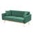 Modern 70" velvet couch upholstered sofa with two throw pillows for living room-1708870903
