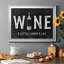 «Wine A Little», toile encadrée de qualité supérieure - prête à être accrochée-1279946279-1279946276