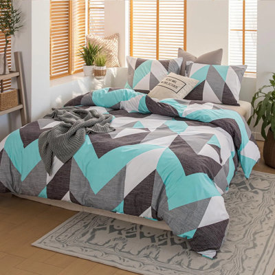 Twin Size 2-piece Comforter Set With Pillowcase Blended Cotton Bedding Collection Multiple Style Options All Season Comfort