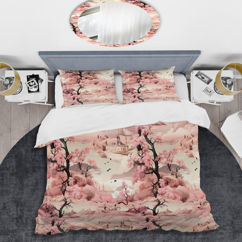 Literie Toile Tales Victorian Castle, Housse de couette simple + 1 taie décorative stan