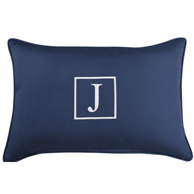Kerrell Embroidered Sunbrella® Outdoor Throw Pillow
