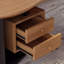 Bureau en bois massif brun en fer massif + fer + acrylique avec 2 tiroirs-109679699