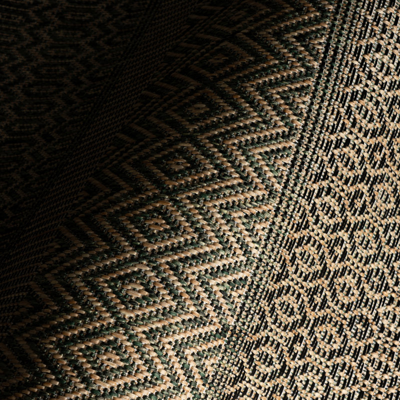  Torelle Indoor/Outdoor Abstract Area Rug, Rectangle 8' x 10', Green