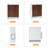 6-tier Multi-functional Shoe Cabinet With Umbrella Racks For Storage-1511588219