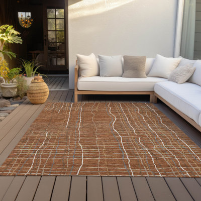 Machine Washable Indoor/Outdoor Chayden ACN998 Rug