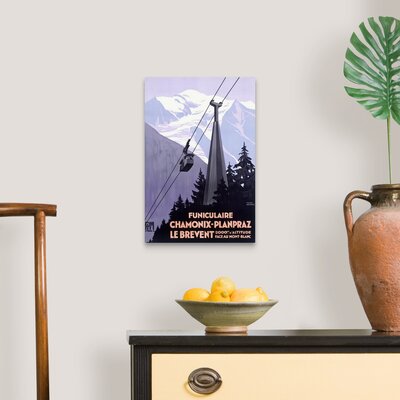 Chamonix Mont Blanc, Cable Car France, Vintage Poster, by Roger Broders Roger Broders Floater Frame Print on Canvas -  Trinx, 84035DC5D6F941B5B618E98AECEC3409